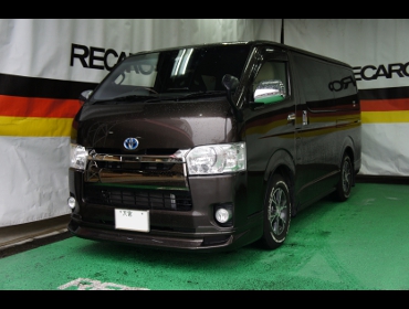 TOYOTA�@�n�C�G�[�X�@GDH206V�i2019�N�j�@�Ɂ@RECARO�i���J���j�@SR-7F�@KK100�@BK�@A/R�@���ʃV���[�g���H�@����