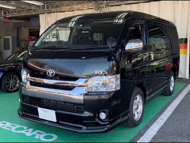 TOYOTA�@�n�C�G�[�X���C�h�i2019�N�j�@�Ɂ@RECARO�i���J���j�@SR-7F�@KK100�@BK�@�A�[�����X�g�t���@�~���E�@�����@