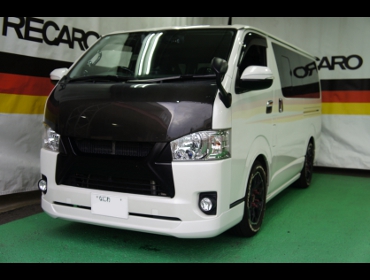 TOYOTA�@�n�C�G�[�X�@4�^�i2015�N�j�@�Ɂ@RECARO�i���J���j�@SR-7F�@GU100H�@�u���E���@A/R�@�V�[�g�q�[�^�[�t���@����