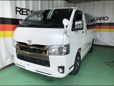 TOYOTA�@�n�C�G�[�X�@GDH206V�i2020�N�j�@�Ɂ@RECARO�i���J���j�@SR-7F�@GK100�@BK/SIL�@�A�[�����X�g�t���@����