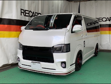 TOYOTA�@�n�C�G�[�X�@TRH200V�i2019�N�j�@�Ɂ@RECARO�i���J���j�@�N���X�X�|�[�c�X�^�[CL210H�@RED�@�~���E�@����