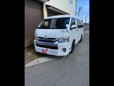 TOYOTA�@�n�C�G�[�X���S���@���C�h�@TRH219W�@�Ɂ@RECARO�i���J���j�@SR-7F�@GU100�@BK�@����