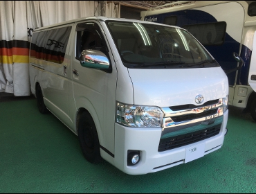 TOYOTA�@�n�C�G�[�X�@4�^�i2015�N�j�@�Ɂ@RECARO�i���J���j�@SR-7F�@GU100�@�u���E���@A/R�^�C�v�@�~���E�@����