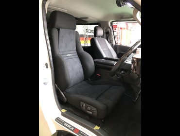 TOYOTA�@�n�C�G�[�X�i2019�N�j�@�Ɂ@RECARO�i���J���j�@�I���\�y�hAN220HV�@BK�@����