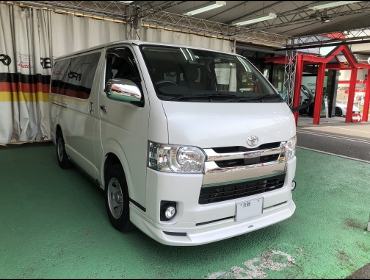 TOYOTA�@�n�C�G�[�X�@�Ɂ@RECARO�i���J���j�@SR-7F�@GK100�@BK/�u���[�@����