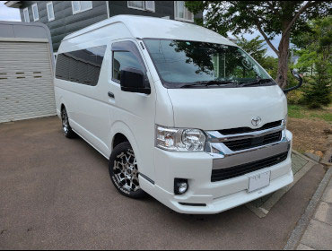 TOYOTA�@�n�C�G�[�X�X�[�p�[�����ODX�@6�^�@�Ɂ@RECARO�i���J���j�@SR-7F�@GK100�@BK/�u���[�@����