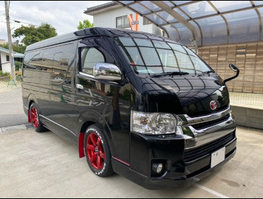 TOYOTA�@�n�C�G�[�X�@�Ɂ@RECARO�i���J���j�@SR-7F�@GU100H�@RED�@�V�[�g�q�[�^�[�t���@�~���E�@����