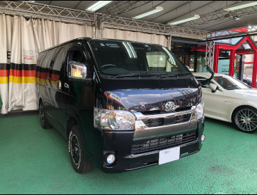 TOYOTA�@�n�C�G�[�X6�^�i2021�N�j�@�Ɂ@RECARO�i���J���j�@SR-7F�@GU100H�@BK�@�V�[�g�q�[�^�[�t���@����