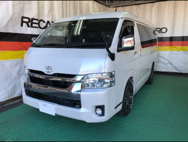 TOYOTA�@�n�C�G�[�X�@TRH214W�i2021�N�j�@�Ɂ@RECARO�i���J���j�@SR-7F�@GK100�@BK/RED�@A/R�^�C�v�@�~���E�@����