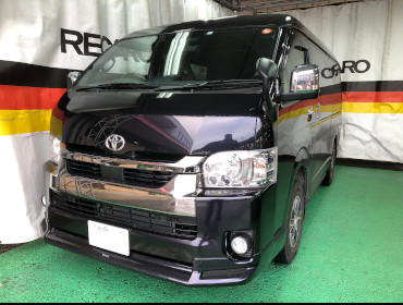TOYOTA�@�n�C�G�[�X�@���C�h�@�Ɂ@RECARO�i���J���j�@SR-7F�@GU100�@�u���E���@����