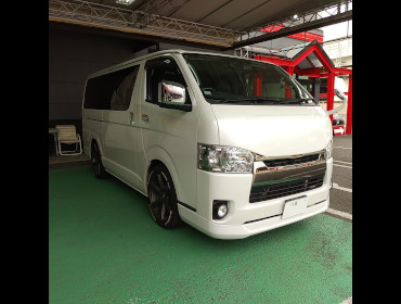 TOYOTA�@�n�C�G�[�X�@�Ɂ@RECARO�i���J���j�@SR-7F�@GK100�@BK/�u���[�@����