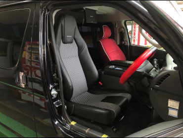 TOYOTA�@�n�C�G�[�X�@���C�h�i2016�N�j�@�Ɂ@RECARO�i���J���j�@LX-F�@WL110H�@BK�@A/R�^�C�v�@����