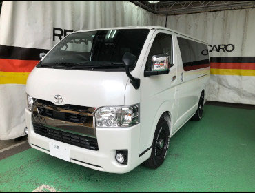 TOYOTA�@�n�C�G�[�X�@�X�[�p�[GL�@�Ɂ@RECARO�i���J���j�@SR-7F�@KK100�@BK�@����