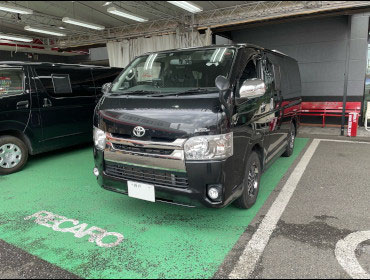 TOYOTA�@200�n�n�C�G�[�X�@GDH201�i2019�N�j�@�Ɂ@RECARO�i���J���j�@SR-7F�@GK100�@BK/BK�@�V�[�g�q�[�^�[�t���@�A�[�����X�g�t���@����