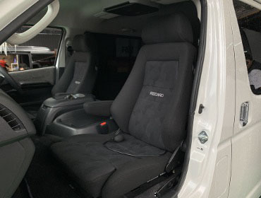 TOYOTA�@�n�C�G�[�X�@TRH219W�i2022�N�j�@�Ɂ@RECARO�i���J���j�@�G���S���hMV�@BK�@�~���E�@����