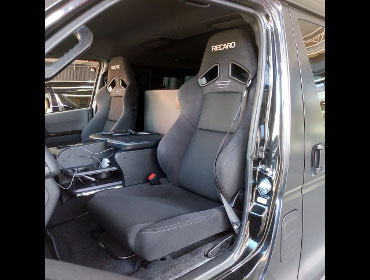 TOYOTA�@�n�C�G�[�X�@�Ɂ@RECARO�i���J���j�@SR-7F�@GK100�@BK/BK�@�V�[�g�q�[�^�[�t���@�~���E�@����