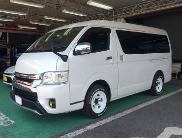 TOYOTA�@�n�C�G�[�X�@���C�h�@���S���i2014�N�j�@�Ɂ@RECARO�i���J���j�@SR-7F�@GU100H�@BK�@�V�[�g�q�[�^�[�t���@�~���E�@����