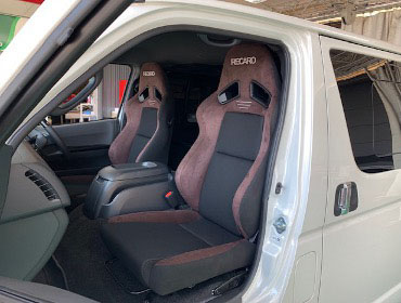 TOYOTA�@�n�C�G�[�X�o���@SuperGL�@�f�B�[�[���i2023�N�j�@�Ɂ@RECARO�i���J���j�@SR-7F�@GU100H�@�u���E���@�V�[�g�q�[�^�[�t���@�~���E�@����