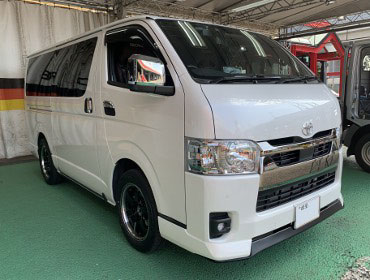 TOYOTA�@�n�C�G�[�X�@�Ɂ@RECARO�i���J���j�@SR-7F�@GU100H�@�u���E���@���ʃV���[�g�J�b�g���H�@�V�[�g�q�[�^�[�t���@�~���E�@����