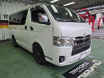 TOYOTA�@�n�C�G�[�X7�^�@�Ɂ@RECARO�i���J���j�@SR-C�@BK100�@A/R�@BK/�u���[�@�~���E�@����