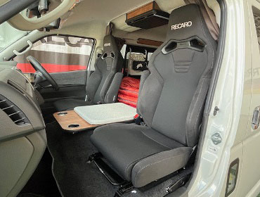 TOYOTA�@�n�C�G�[�X�@3BA-TRH214W�i2022�N�j�@�Ɂ@RECARO�i���J���j�@SR+-C�@BK100H�@A/R�@BK/BK�@�v���~�A���d�l�@�V�[�g�q�[�^�[�t���@�~���E�@����