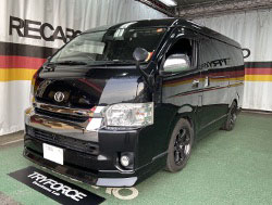 TOYOTA�@�n�C�G�[�X�@TRH214W�i2017�N�j�@�Ɂ@RECARO�i���J���j�@SR-C�@BK100�@BK/BK�@�v���~�A���d�l�@����