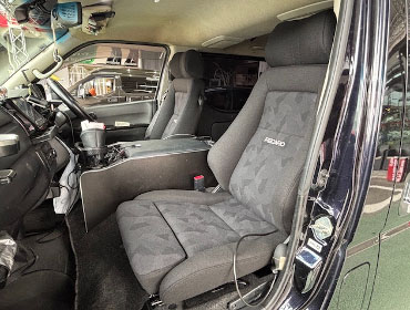 TOYOTA�@�n�C�G�[�X�@QDF-KDH201V�i2015�N�j�@�Ɂ@RECAROO�i���J���j�@�G���S���hMV�@BK�@�V�[�g�q�[�^�[�t���@�~���E�@����