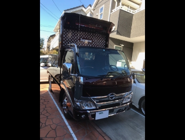 HINO �f���g���@ZRGXZU600T�@�Ɂ@RECARO�i���J���j�@SR-7F�@GU100�@RED�@�A�[�����X�g�t���@����