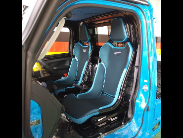 TOYOTA�@�s�N�V�X�g���b�N�@S500U�i2021�N�j�@�Ɂ@RECARO�i���J���j�@RCS�@BK�V�F��/�u���[���b�V���@�~���E�@����