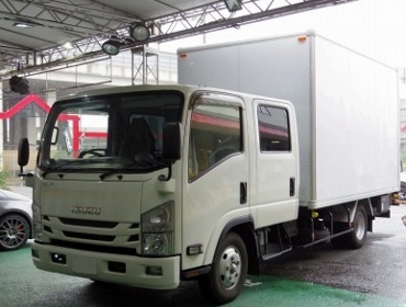 ISUZU�@�G���t�@NPR85AN�i2015�N�j�@�Ɂ@RECARO�i���J���j�@LX-F�@IN110�@�O���C�@�A�[�����X�g�t���@����